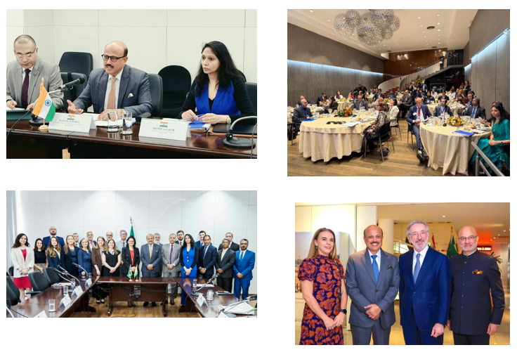 India and Brazil deepen economic ties with a $30 billion trade target by 2030.