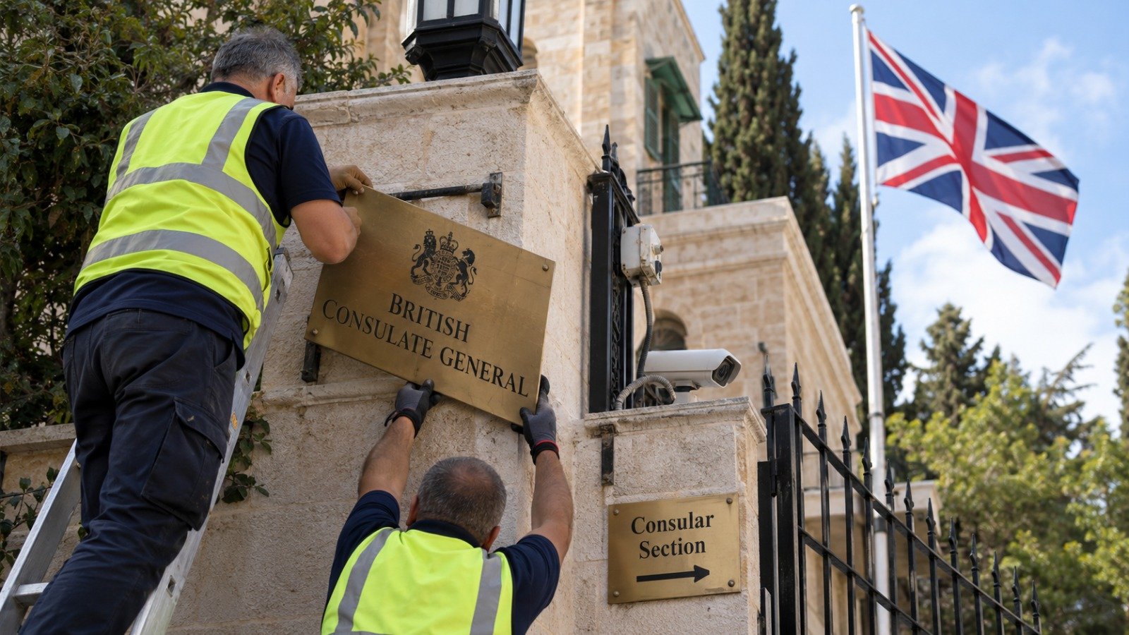 Britain Removes Consulate Signboards in Jerusalem After Israeli Order
